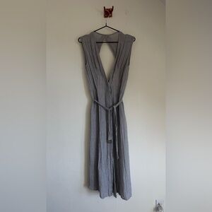 Le Kasha 1918 Grey Open Back Pointelle Cashmere Dress - Size S
